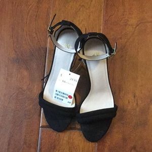 H&M Black Open Toe Heels